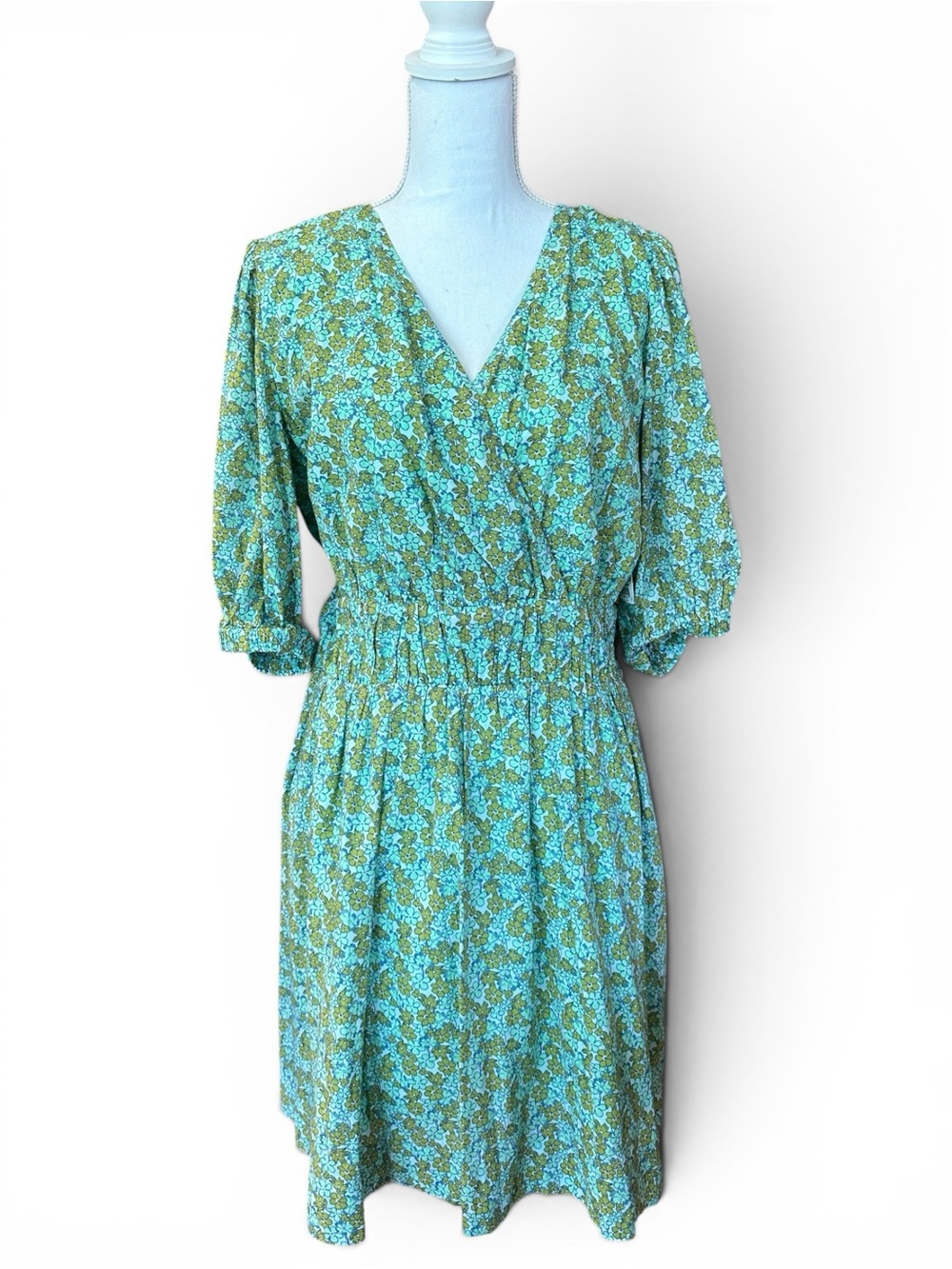 NWT Floral Smock waist / elastic waist Summer Mini Dress
